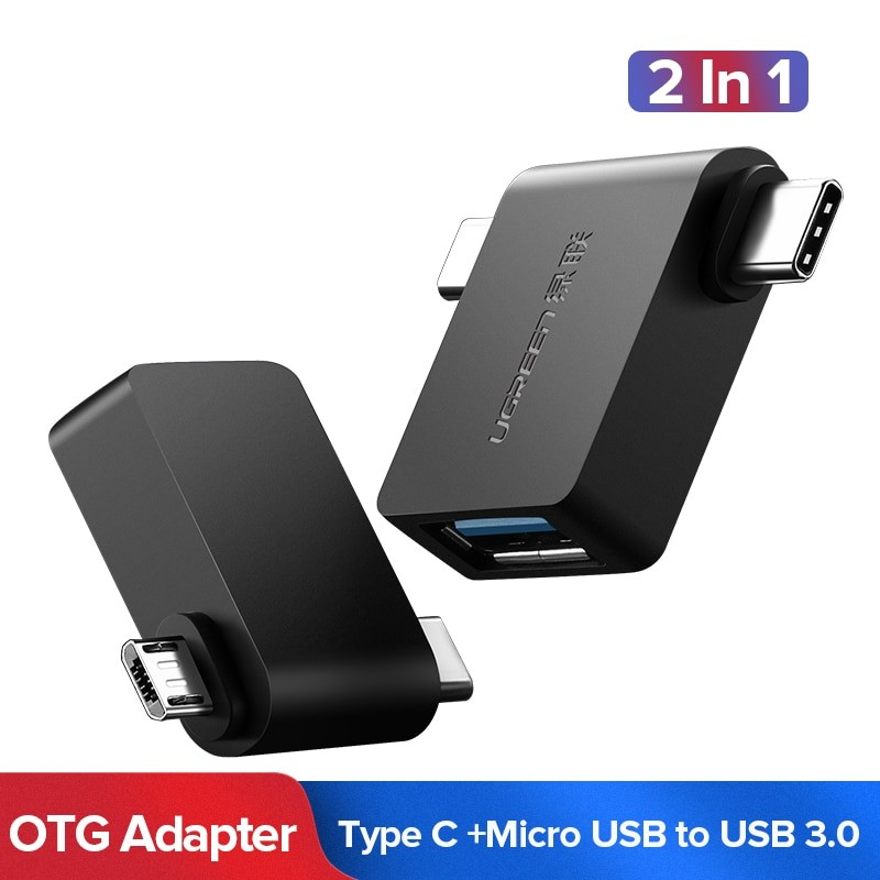 Ugreen 2 In 1 Otg Cable Adapter Micro Usb Type C To Usb Store